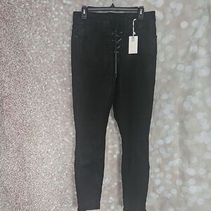 Good American Black High Rise Jeans